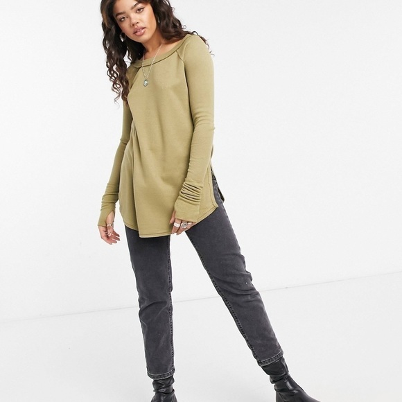 Free People Snowy Thermal in Sunstone Sz. XS - NWT - Picture 1 of 8